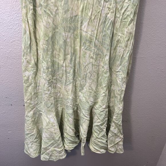 Nani Hawaii Tori Richard Womens Hawaiian Dress Large Floral Aloha Flutter Sleeve - Picture 8 of 10